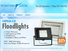 Tablet Screenshot of internationallighting.ie